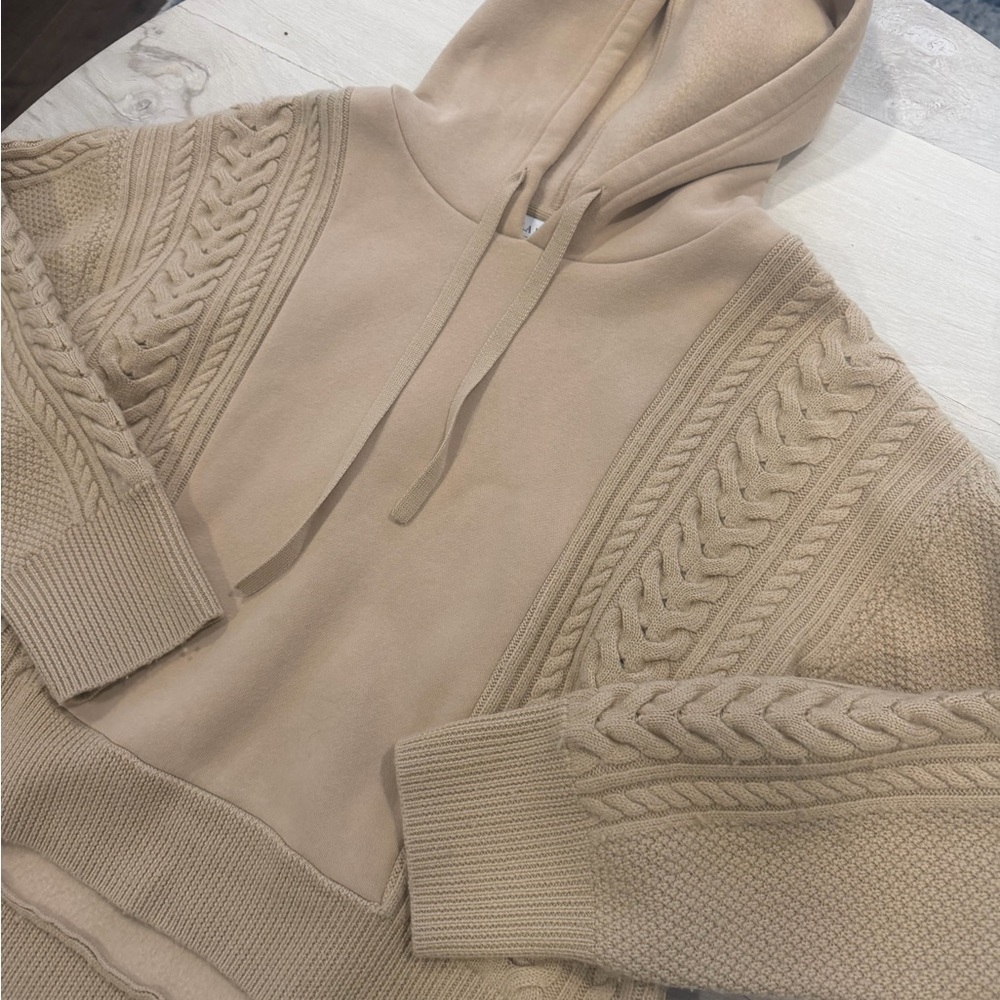La Ligne Beige Knit Hoodie - Picture 3 of 6